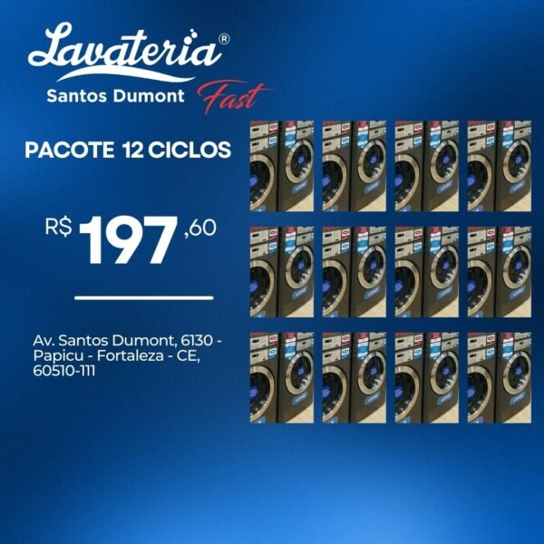 12 Ciclos (Lavagem ou Secagem)