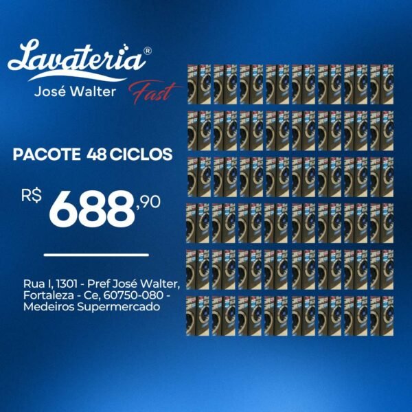 48 Ciclos (Lavagem ou Secagem)