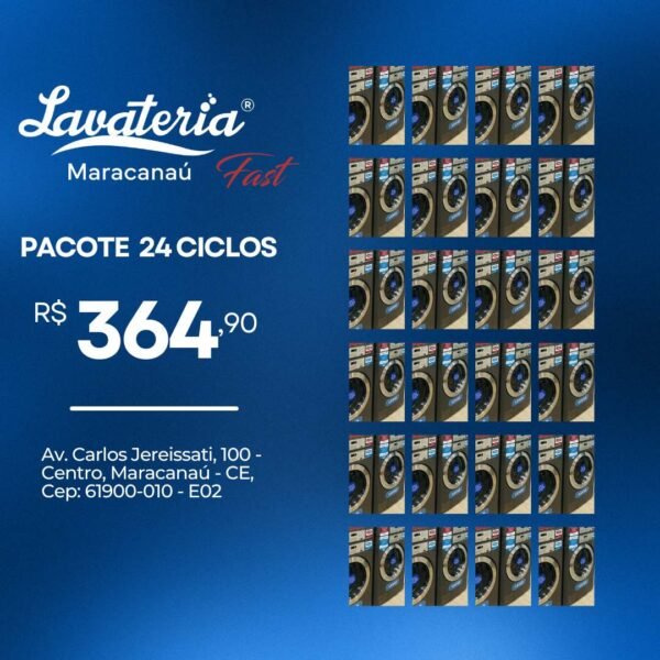 24 Ciclos (Lavagem ou Secagem)