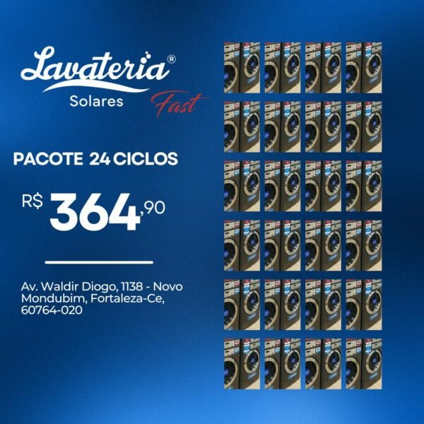24 Ciclos (Lavagem ou Secagem)