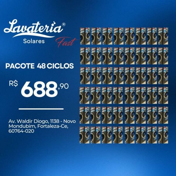 48 Ciclos (Lavagem ou Secagem)