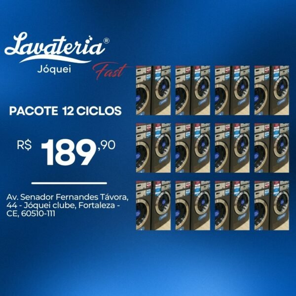 12 Ciclos (Lavagem ou Secagem)