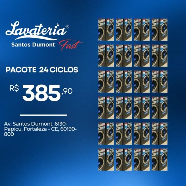 24 Ciclos (Lavagem ou Secagem)
