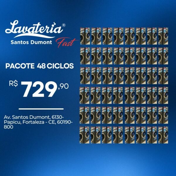 48 Ciclos (Lavagem ou Secagem)